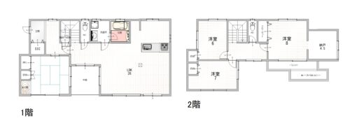 広陵町馬見北3丁目 間取り図